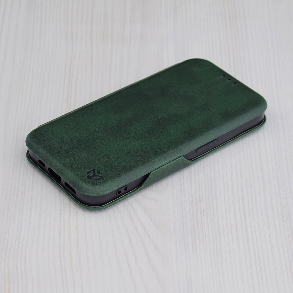 Hülle für Apple iPhone 15 Pro Max, Techsuit, Safe Wallet Plus, Grün
