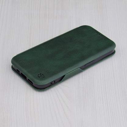 Hülle für Apple iPhone 15 Pro Max, Techsuit, Safe Wallet Plus, Grün
