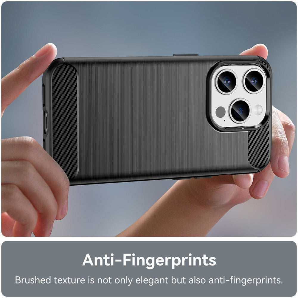 Hülle für Apple iPhone 15 Pro, Techsuit, Carbon, Schwarz