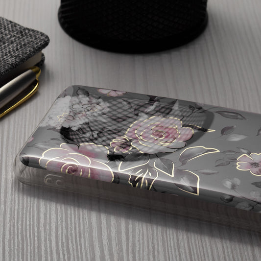 Hülle für Apple iPhone 15 Pro, Techsuit, Marble, Grau