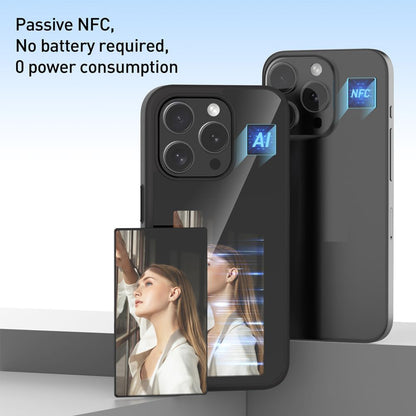 Hülle für Apple iPhone 15 Pro, Techsuit, SmartScreen NFC, Schwarz
