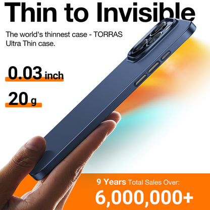 Hülle für Apple iPhone 15 Pro, Torras, OriginFit, Marineblau