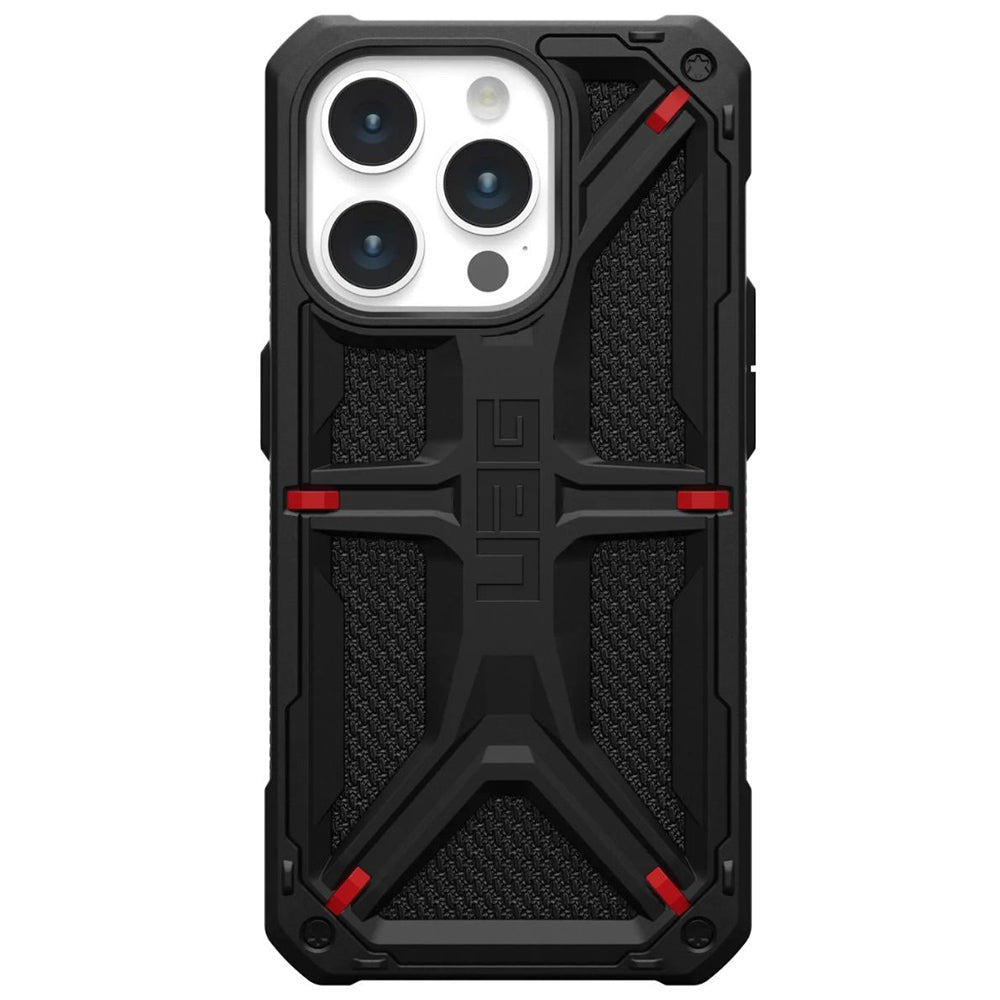 Hülle für Apple iPhone 15 Pro, Urban Armor Gear, Monarch Kevlar, Schwarz