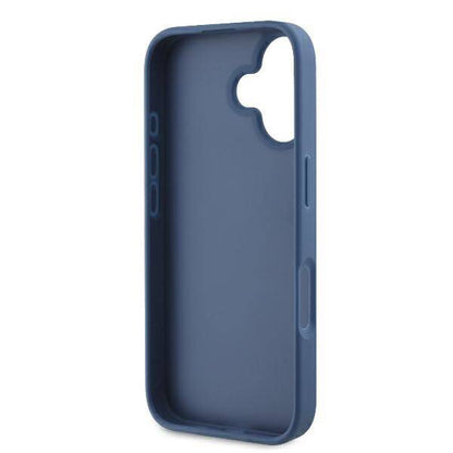 Hülle für Apple iPhone 16, Guess, 4G Bottom Stripe, Blau