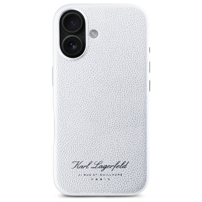 Hülle für Apple iPhone 16, Karl Lagerfeld, RSG, Grau
