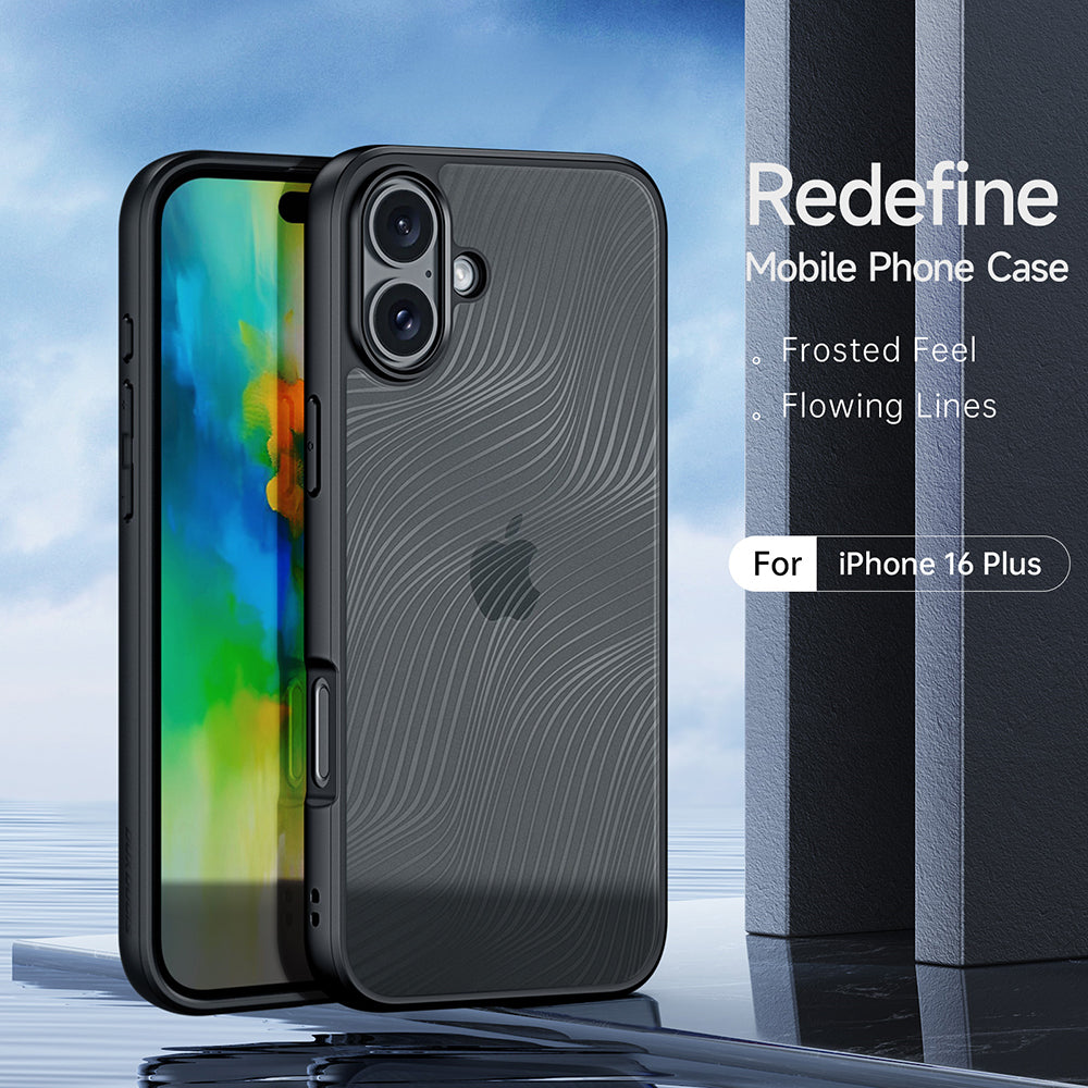 Hülle für Apple iPhone 16 Plus, DUX DUCIS, Aimo, Schwarz