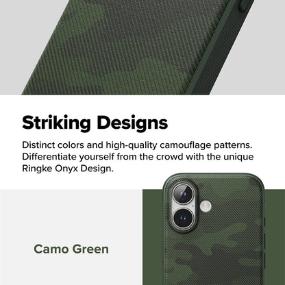 Hülle für Apple iPhone 16 Plus, Ringke, Onyx Design, Grün