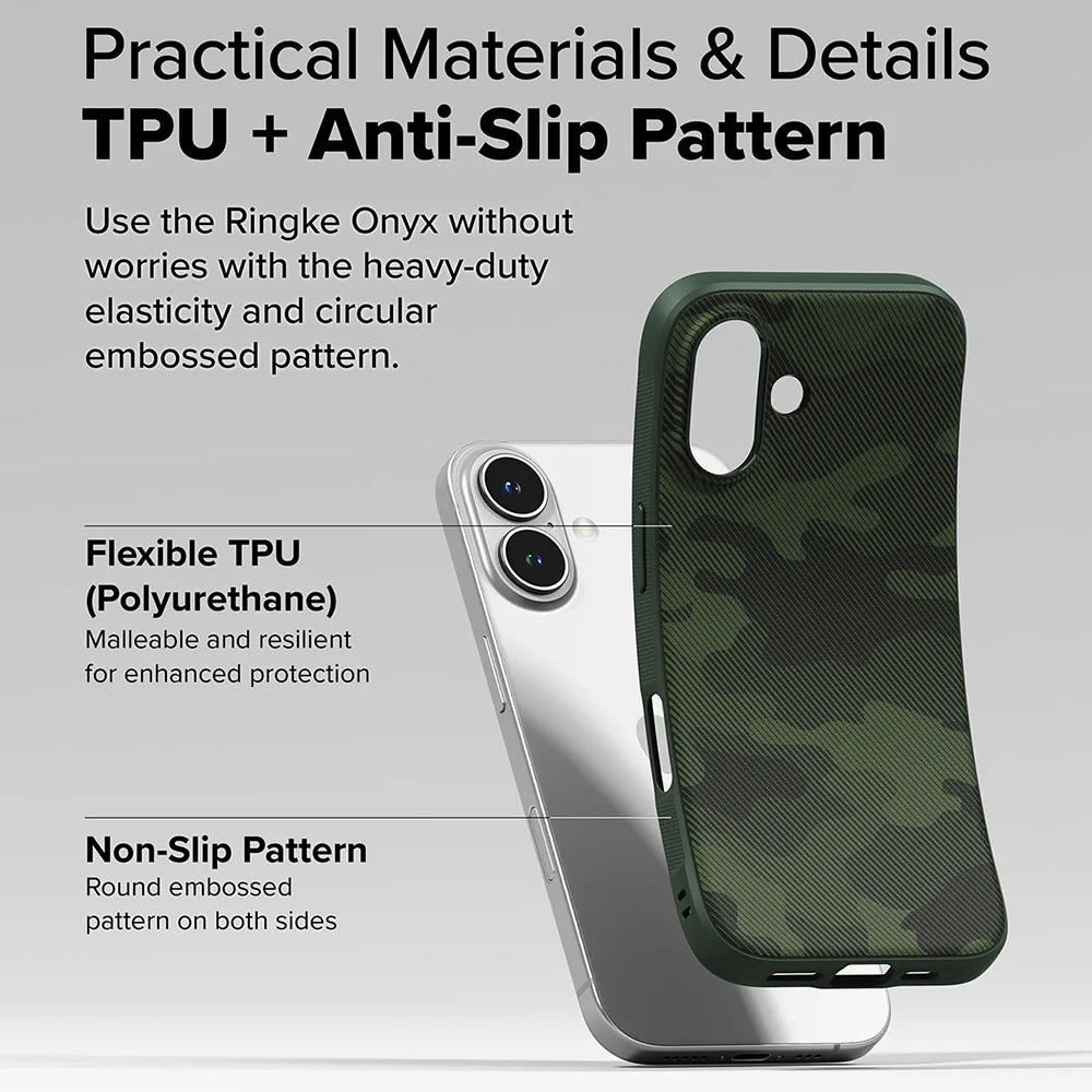 Hülle für Apple iPhone 16 Plus, Ringke, Onyx Design, Grün