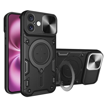 Hülle für Apple iPhone 16 Plus, Techsuit, CamGuard Pro, Schwarz