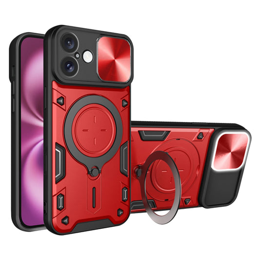 Hülle für Apple iPhone 16 Plus, Techsuit, CamGuard Pro, Rot