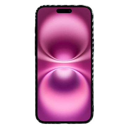 Hülle für Apple iPhone 16 Plus, Techsuit, Carbonite FiberShell, Schwarz Grau