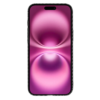 Hülle für Apple iPhone 16 Plus, Techsuit, Carbonite FiberShell, Schwarz