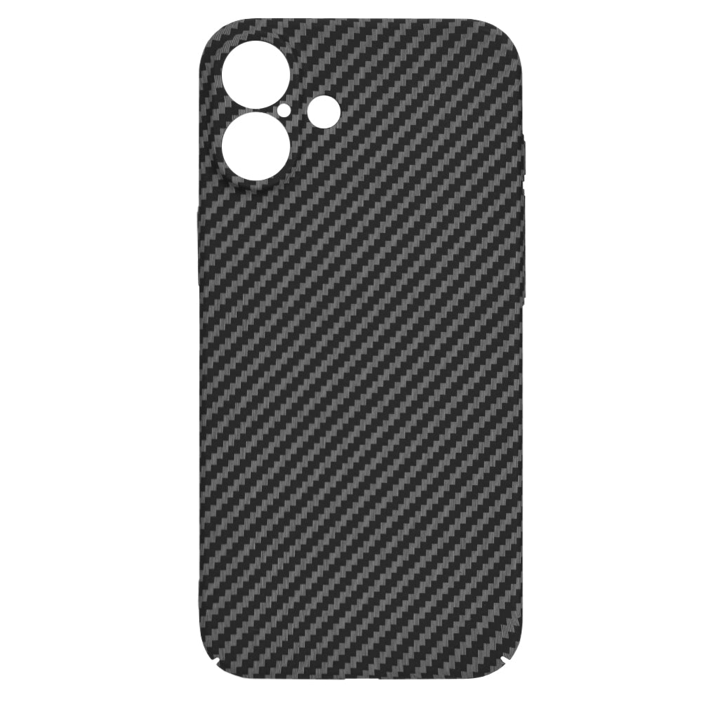 Hülle für Apple iPhone 16 Plus, Techsuit, Carbonite FiberShell, Schwarz
