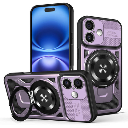 Hülle für Apple iPhone 16 Plus, Techsuit, RuggedCam, Lila