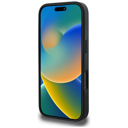 Case for Apple iPhone 16 Pro Max, Guess, 4G Grained Roses Big Logo, Black