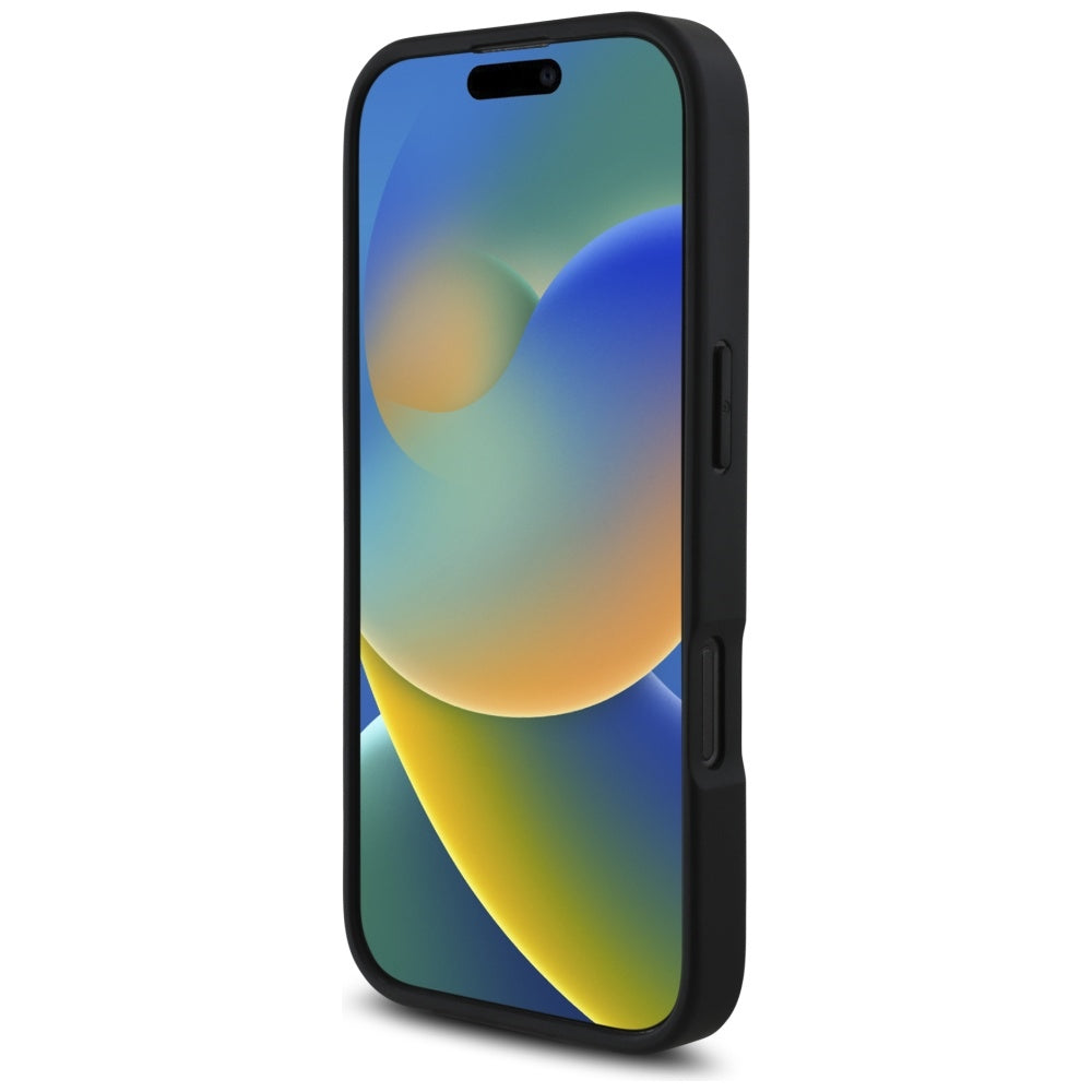 Hülle für Apple iPhone 16 Pro Max, Karl Lagerfeld, Grained Cardslots, Schwarz