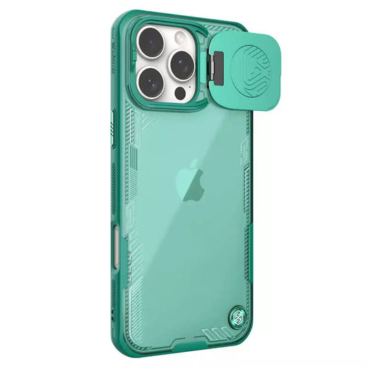 Hülle für Apple iPhone 16 Pro Max, Nillkin, Iceblade Prop (ohne Kameraausschnitt), Grün