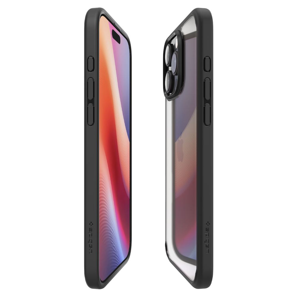 Hülle für Apple iPhone 16 Pro Max, Spigen, Ultra Hybrid, Mattschwarz ACS07996