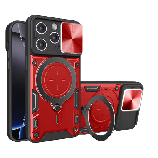 Hülle für Apple iPhone 16 Pro Max, Techsuit, CamGuard Pro, Rot