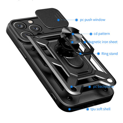 Hülle für Apple iPhone 16 Pro Max, Techsuit, CamShield, Grün