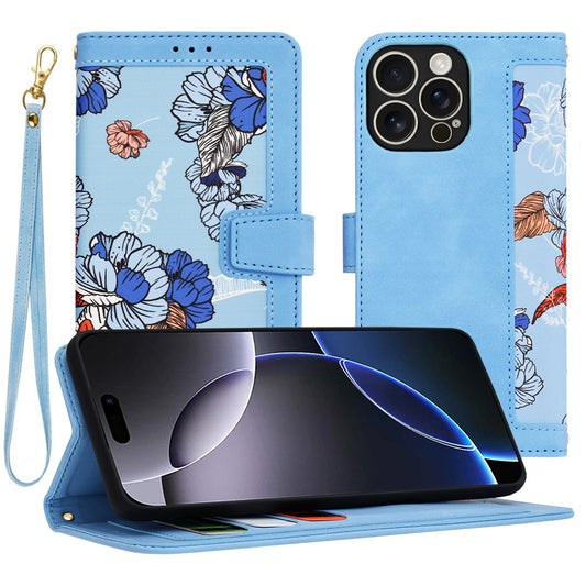 Hülle für Apple iPhone 16 Pro Max, Techsuit, FlipCraft, Blau
