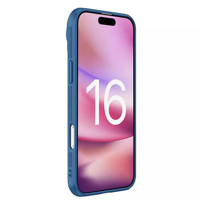 Hülle für Apple iPhone 16 Pro, Nillkin, CamShield Prop, Blau