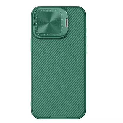 Hülle für Apple iPhone 16 Pro, Nillkin, CamShield Prop, Grün