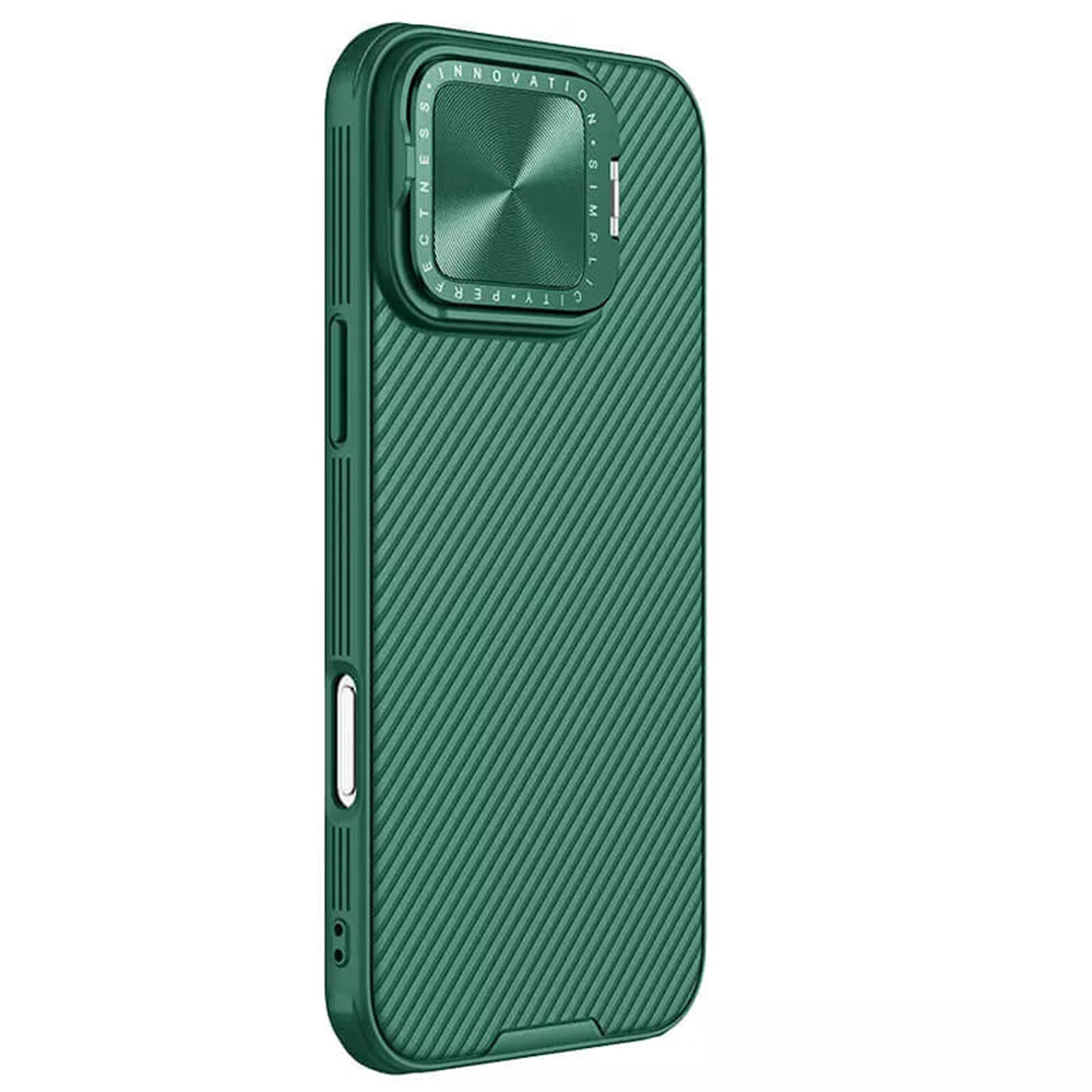 Hülle für Apple iPhone 16 Pro, Nillkin, CamShield Prop, Grün