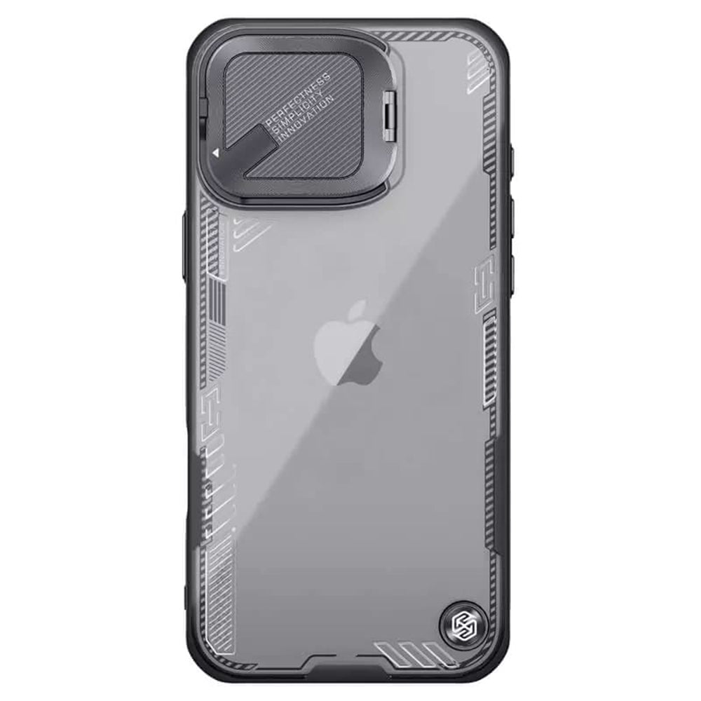 Hülle für Apple iPhone 16 Pro, Nillkin, Iceblade Prop (ohne Kameraausschnitt), Schwarz