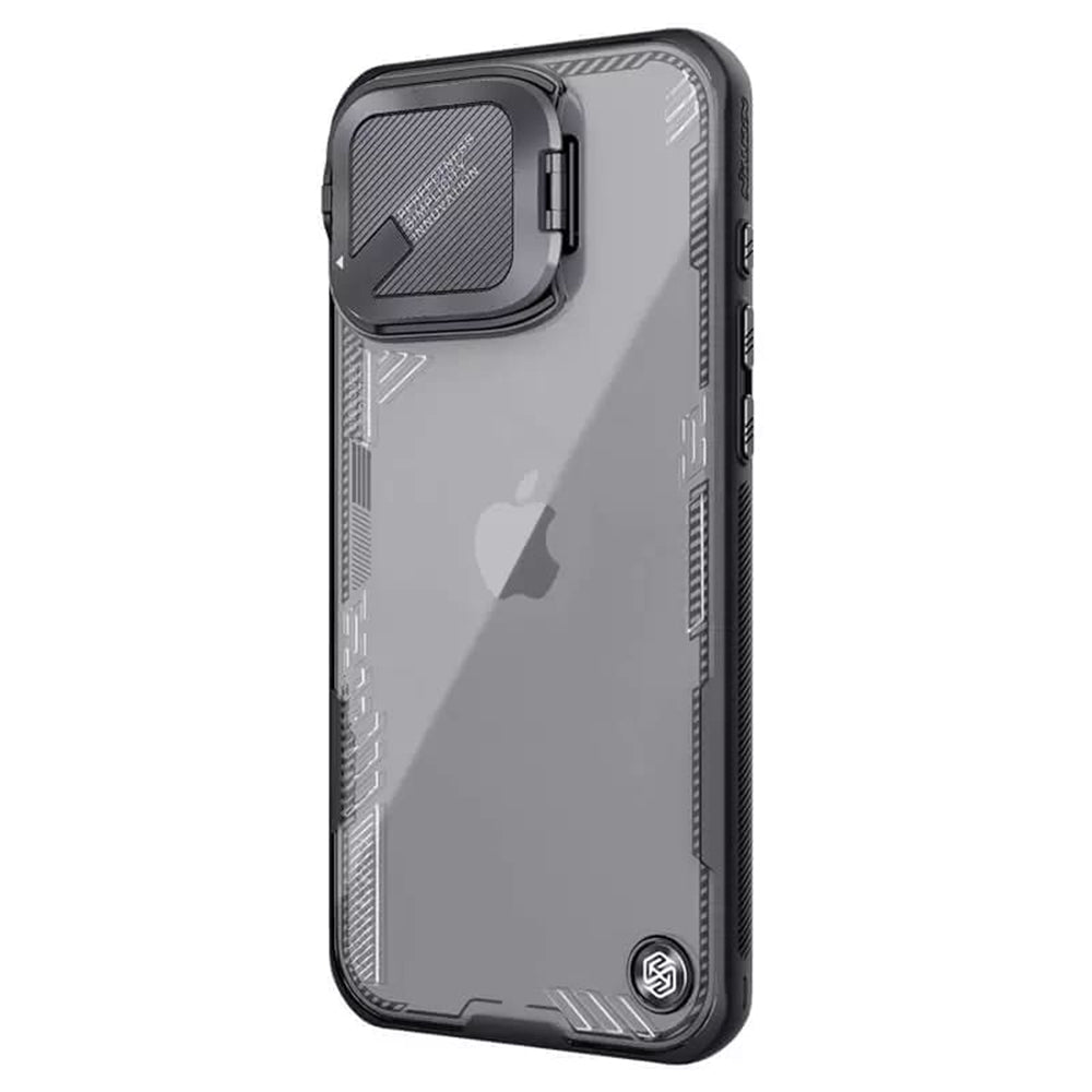 Hülle für Apple iPhone 16 Pro, Nillkin, Iceblade Prop (ohne Kameraausschnitt), Schwarz