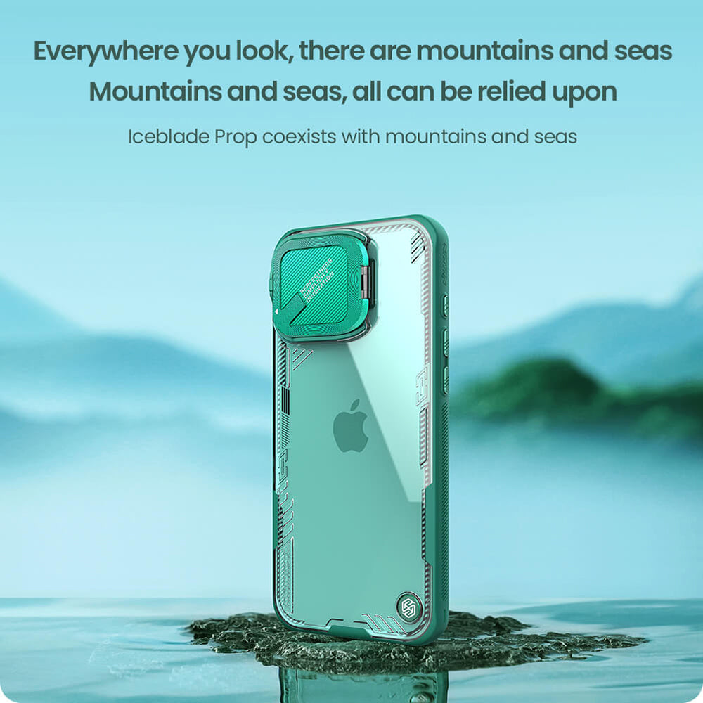 Hülle für Apple iPhone 16 Pro, Nillkin, Iceblade Prop (ohne Kameraausschnitt), Schwarz