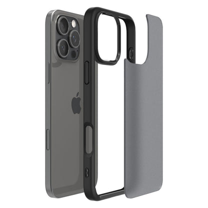Hülle für Apple iPhone 16 Pro, Spigen, Ultra Hybrid, Matt Schwarz ACS08124
