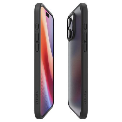 Hülle für Apple iPhone 16 Pro, Spigen, Ultra Hybrid, Matt Schwarz ACS08124