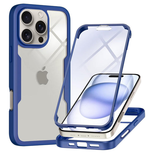 Hülle für Apple iPhone 16 Pro, Techsuit, ColorVerse 360, Blau