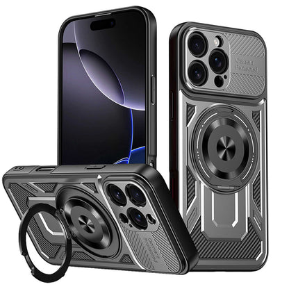 Hülle für Apple iPhone 16 Pro, Techsuit, RuggedCam, Grau