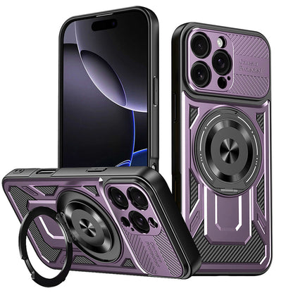 Hülle für Apple iPhone 16 Pro, Techsuit, RuggedCam, Lila