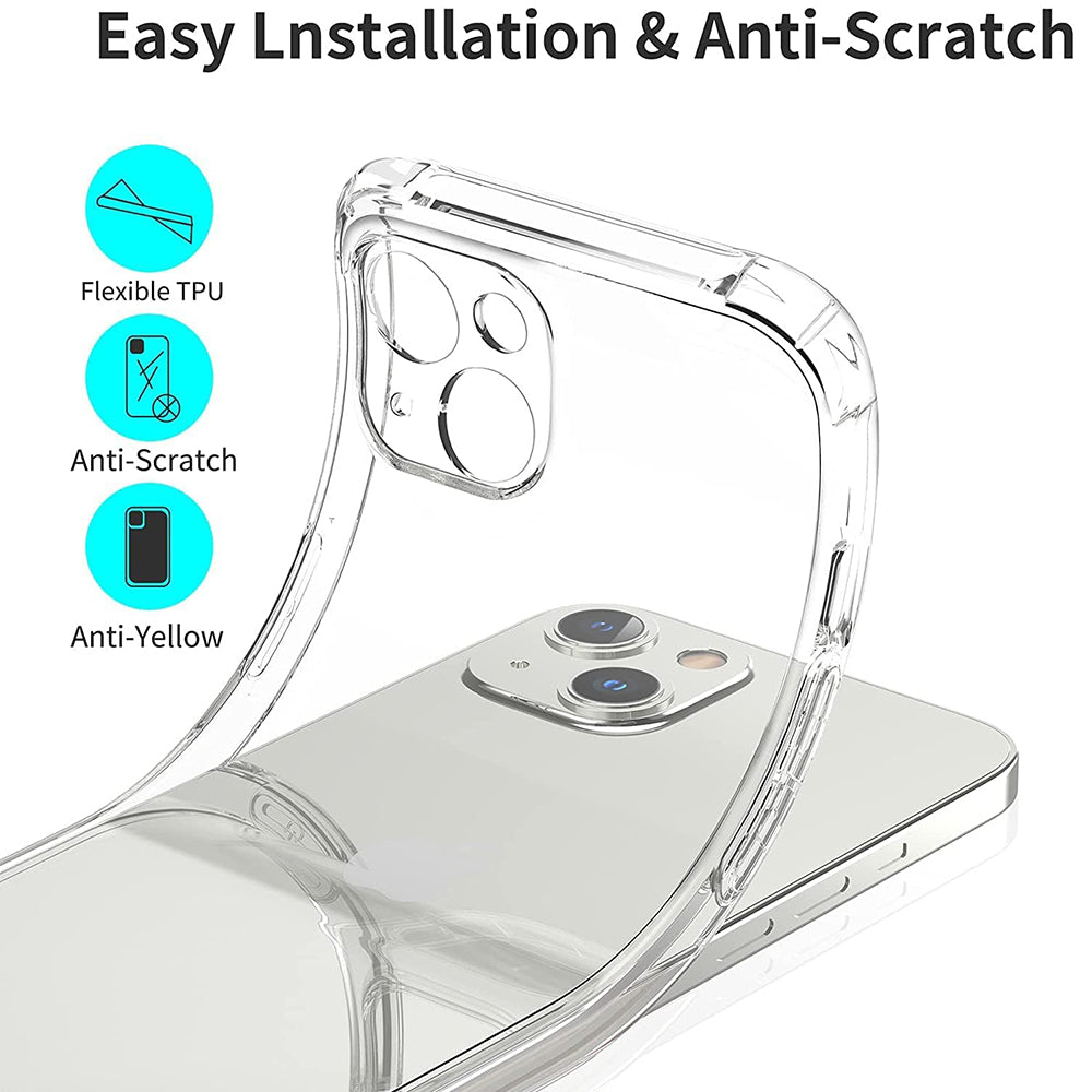 Hülle für Apple iPhone 16 Pro, Techsuit, stoßfest klar, transparent