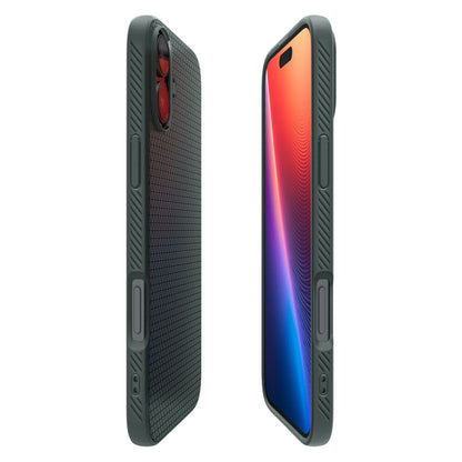 Hülle für Apple iPhone 16, Spigen, Liquid Air, Grün