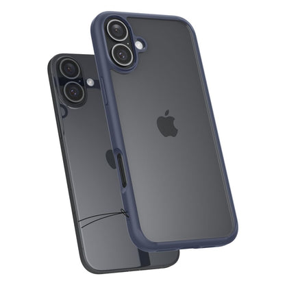 Hülle für Apple iPhone 16, Spigen, Ultra Hybrid, Marineblau