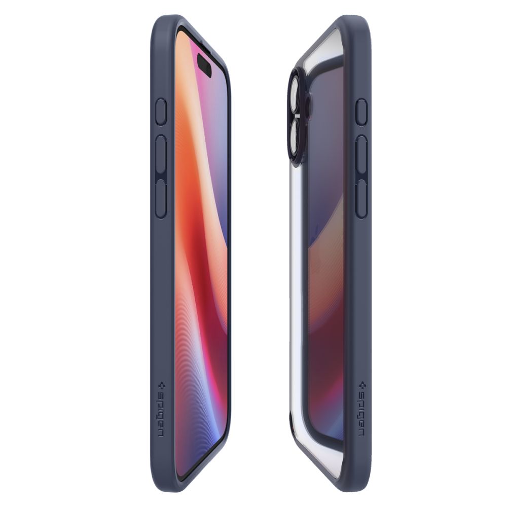 Hülle für Apple iPhone 16, Spigen, Ultra Hybrid, Marineblau