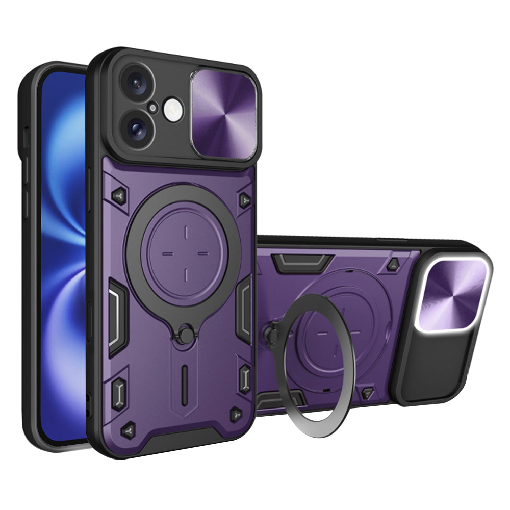 Hülle für Apple iPhone 16, Techsuit, CamGuard Pro, Lila