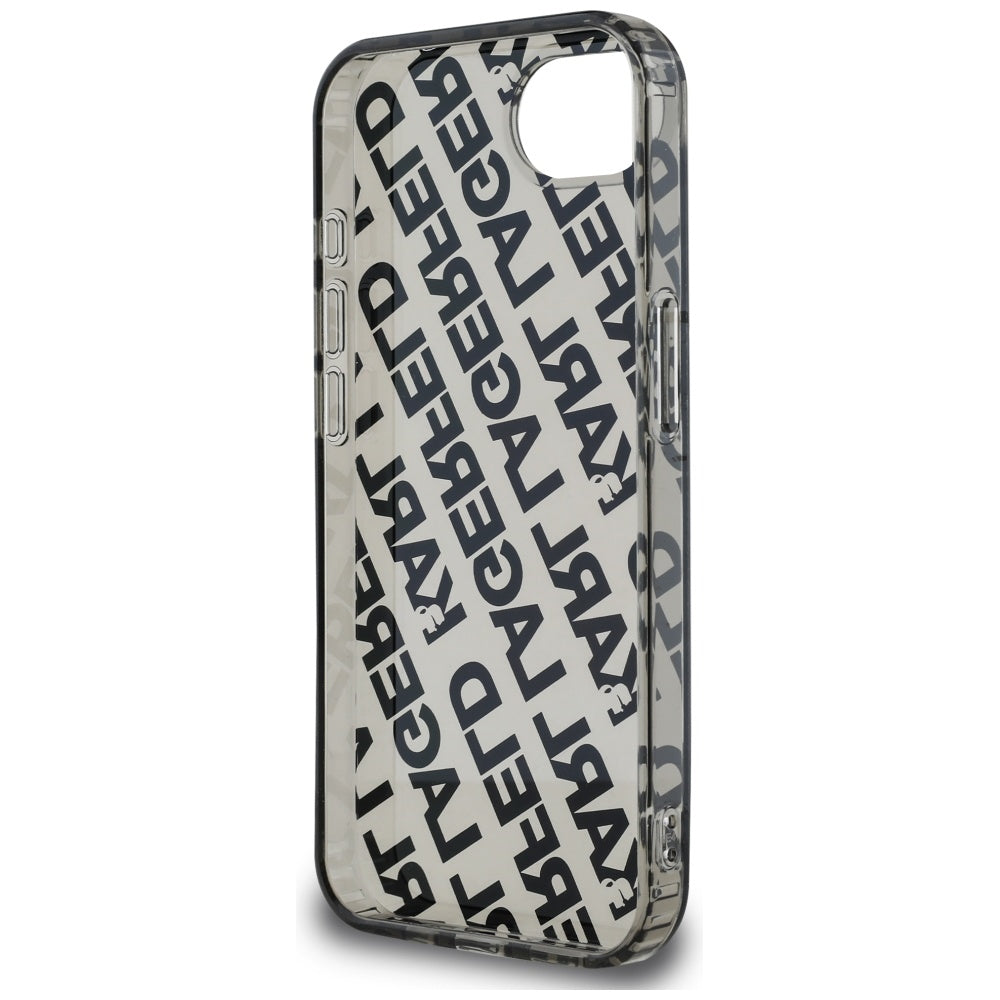 Case for Apple iPhone 16e, Karl Lagerfeld, IML Luxury Silver Fullover Logo, Silver