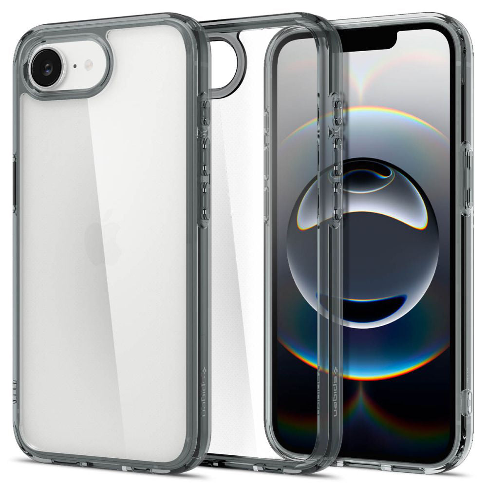 Hülle für Apple iPhone 17e / 16e, Spigen, Ultra Hybrid, Rauchgrau ACS09531