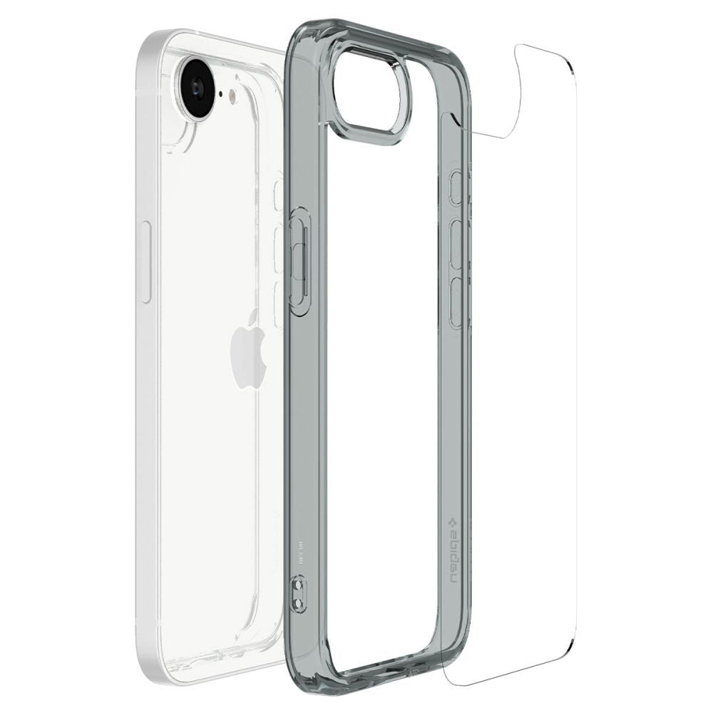 Hülle für Apple iPhone 17e / 16e, Spigen, Ultra Hybrid, Rauchgrau ACS09531