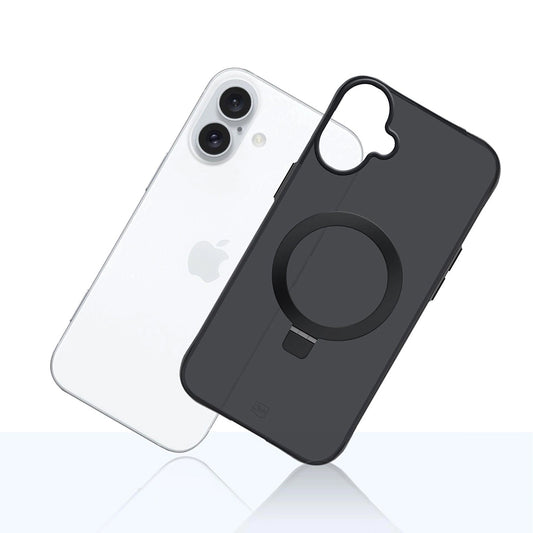 Hülle für Apple iPhone 17, 3MK, Smoke MagStand, Schwarz