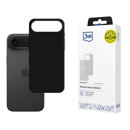 Hülle für Apple iPhone 17 Air, 3MK, Silikon, Schwarz