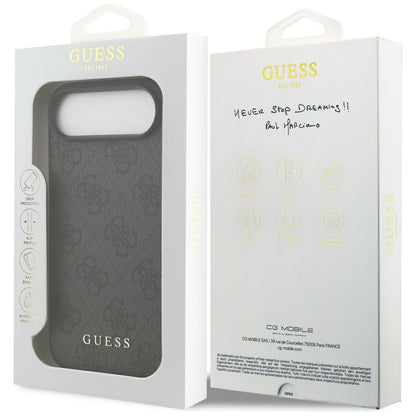 Hülle für Apple iPhone 17 Air, Guess, 4G Classic, Schwarz