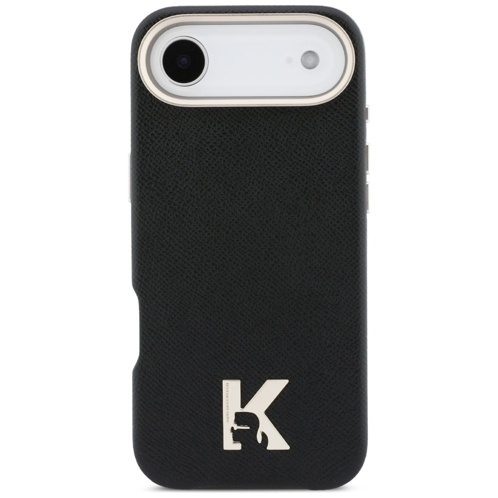 Hülle für Apple iPhone 17 Air, Karl Lagerfeld, Karl Head Logo, Schwarz