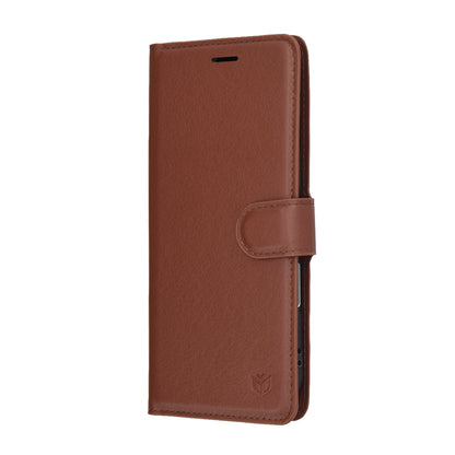 Hülle für Apple iPhone 17 Air, Techsuit, Leather Folio, Braun