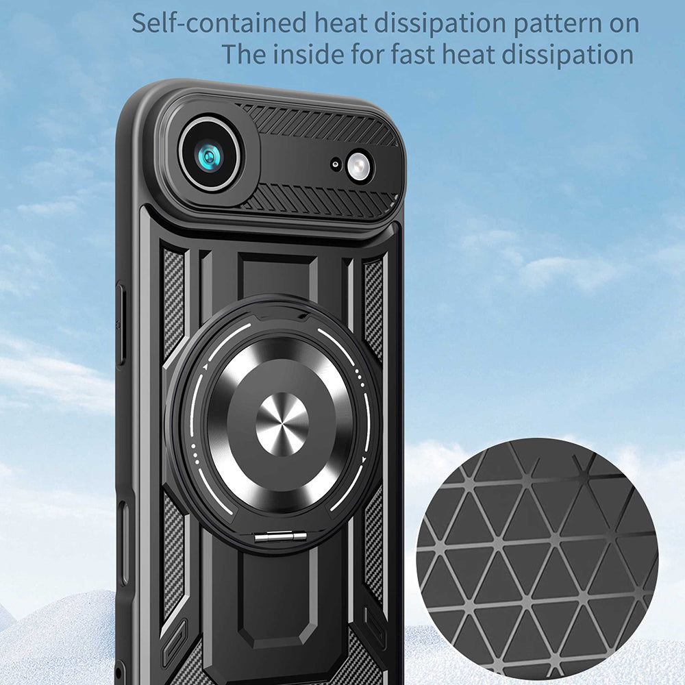 Hülle für Apple iPhone 17 Air, Techsuit, RuggedCam, Blau